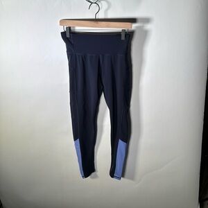 Adidas size medium dark and light blue leggings